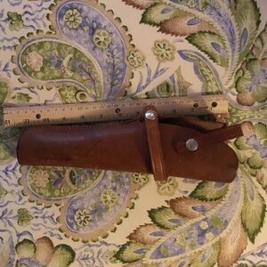 Leather Knife Sheath - Brown